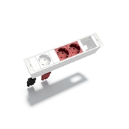 MBOX 1 NF stopc.+2 rode+1 lege plaats 45x45 : Klik op de afbeelding om de productdetails te bekijken