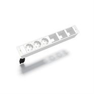 MBOX 3 NF stopcontacten + 3 lege plaatsen 45x45 : Klik op de afbeelding om de productdetails te bekijken