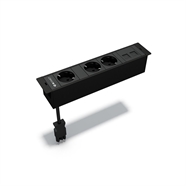 MBOX 3 stopc.SCHUKO + houder voor 2 RJ45  : Klik op de afbeelding om de productdetails te bekijken