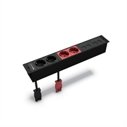 MBOX 2 stopc.SCHUKO +2 rode+houders voor 4 RJ45 : Klik op de afbeelding om de productdetails te bekijken