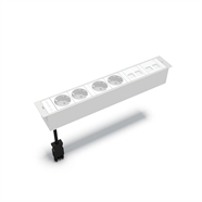 MBOX 4 NF stopc.+ houders voor 4 RJ45  : Klik op de afbeelding om de productdetails te bekijken