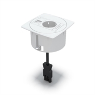 UNIT stopcontact SCHUKO + houder voor 1 RJ45 : Klik op de afbeelding om de productdetails te bekijken