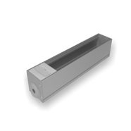 ALU uitrustbaar voedingsblok voor 5 modules 45x45 : Klik op de afbeelding om de productdetails te bekijken