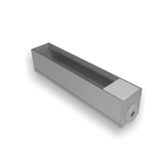 ALU uitrustbaar voedingsblok voor 5 modules 45x45 : Klik op de afbeelding om de productdetails te bekijken