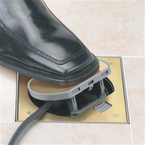 Messing klep met charnier