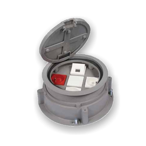 Ronde inbouwvloerdoos LEEG uitrustbaar