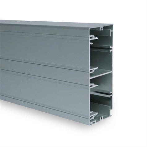 Goulotte murale ALUMINIUM 130x54 CLIPSAGE 45 Lg.2M