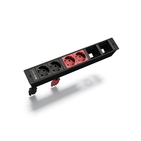 MBOX 2 prises NF +2 rouges+2 vides 45x45