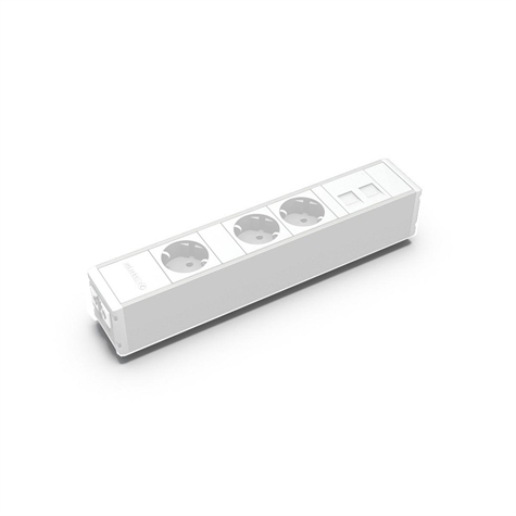 CUBO 3 prises NF + support pour 2 RJ45