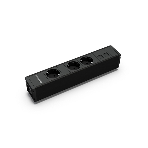 CUBO 3 prises NF + plaque pour 2 RJ45