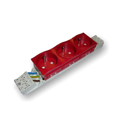 Prise NF TRIPLE 10-16A 250V 