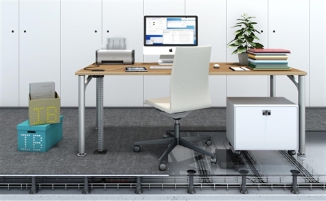 PDC 6 prises NF noires+ support pour 10 RJ45