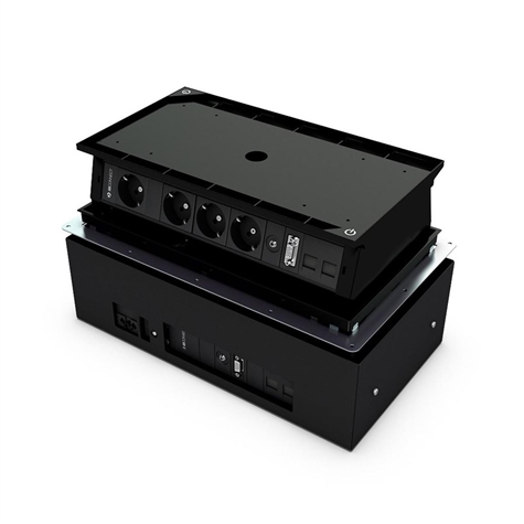 MEETING 9 prises NF +4RJ45UTP Cat.6+VGA+MiniJack