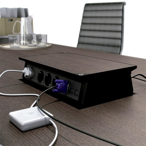 MEETING 9 prises NF +4RJ45UTP Cat.6+VGA+MiniJack