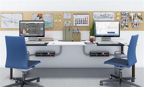 DUPLO KIT 4 NF stopcontacten + houd. voor 2 RJ45