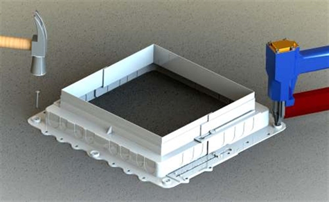 Adapter voor beton deklaag