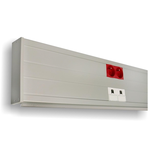 Goulotte murale ALUMINIUM 160x54 CLIPSAGE 45 Lg.2M