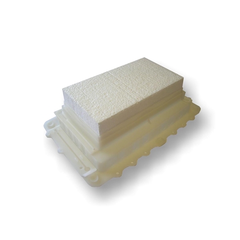 Polystyreen blok voor vloerdoos 8 modules