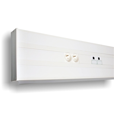 Goulotte murale PVC 190x54 CLIPSAGE 45 Lg.2M