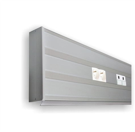 Goulotte murale ALUMINIUM 160x54 CLIPSAGE 45 Lg.2M
