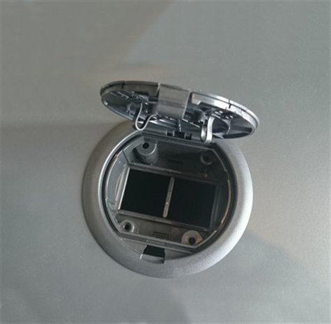 Boîte de sol VIDE pour 2 modules 45x45 mm