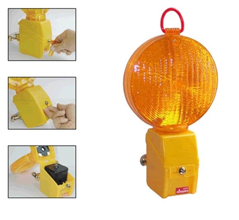 Feu de chantier clignotant à LED