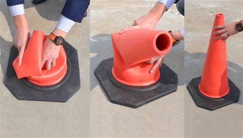 Cône de signalisation hauteur 700 mm