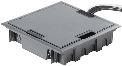 Boîte de sol à équiper pour 8 modules 45x45 mm