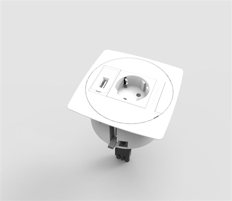 UNIT prise NF + chargeur USB 5V/2A 