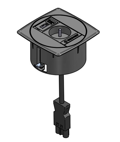 UNIT prise NF + chargeur USB 5V/2A 