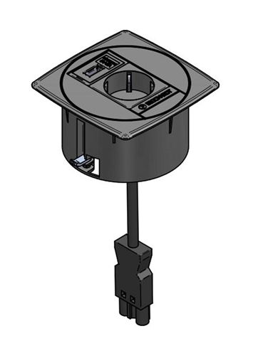 UNIT stopcontact SCHUKO + USB lader 5V/2A