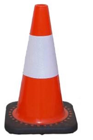 Cône de signalisation hauteur 450 mm