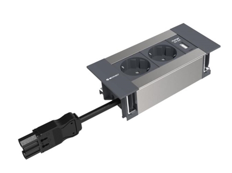 INTRO 2.0 2 NF stopcontacten + 1 USB lader 5V/2A