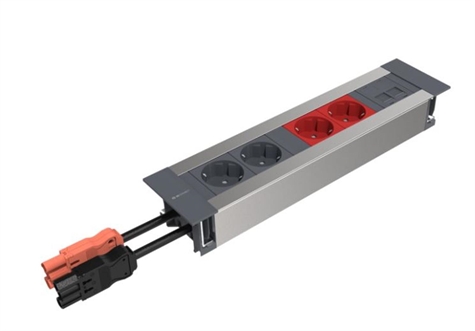 INTRO 2.0 2 prisesSCHUKO+2rouges+1 sup.2RJ45 