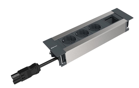 INTRO 2.0 3 SCHUKO stopcontacten + 1 leeg module