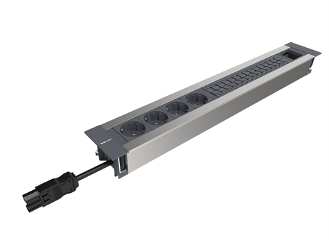 INTRO 2.0 4 SCHUKO stopc.+1 leeg module+org