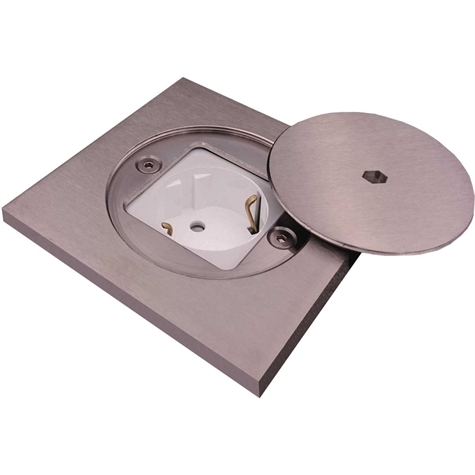 DEKSEL VOOR INBUS SLEUTEL RVS MET STOPC. SCHUKO