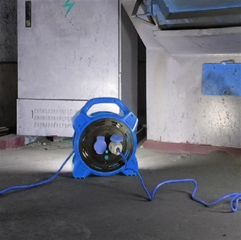 Kabelhaspel 20 M met projector+2 stopcontacten NF