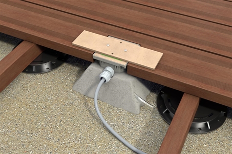 Leeg inbouwkuip voor IP67 vloerstopcontact