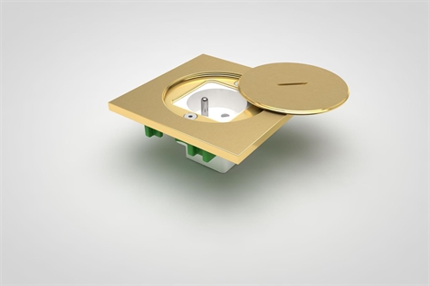 IP67 DEKSEL STAND. MESSING MET STOPCONTACT SCHUKO