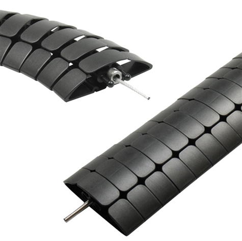 Guidage de câbles plat pour le sol 