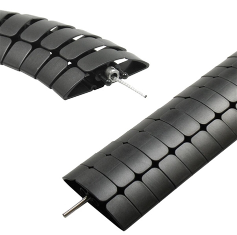 Platte kabelbegeleiding voor de vloer 