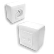 Opbouwdoos 80x80 mm voor 1 module 45x45